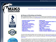 Tablet Screenshot of makoplumbing.com
